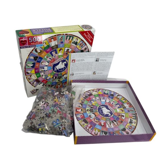 Votes For Women 500 Piece jigsaw Puzzle eeboo history educational - Picture 1 of 11